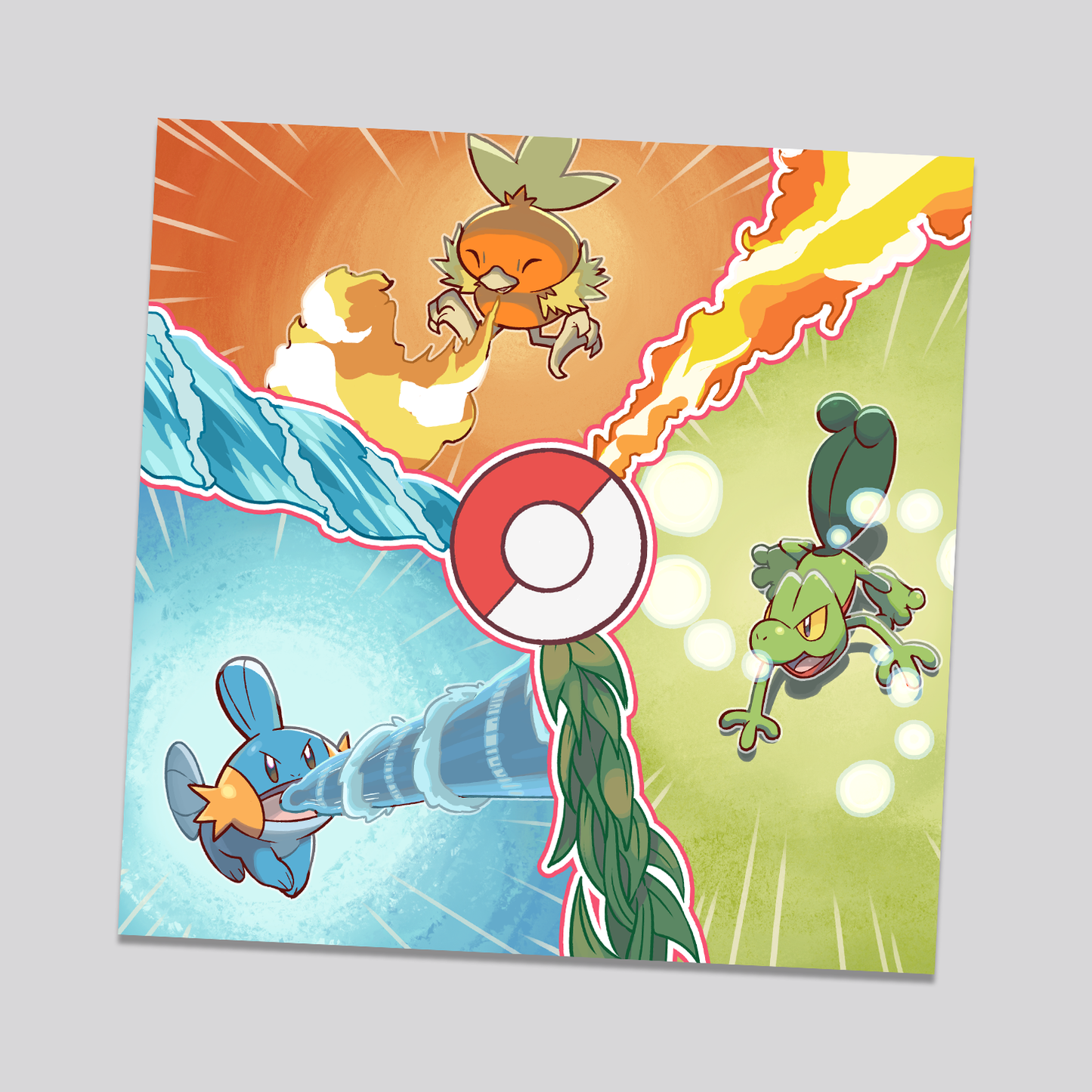 Starters Gen 3 Art Print