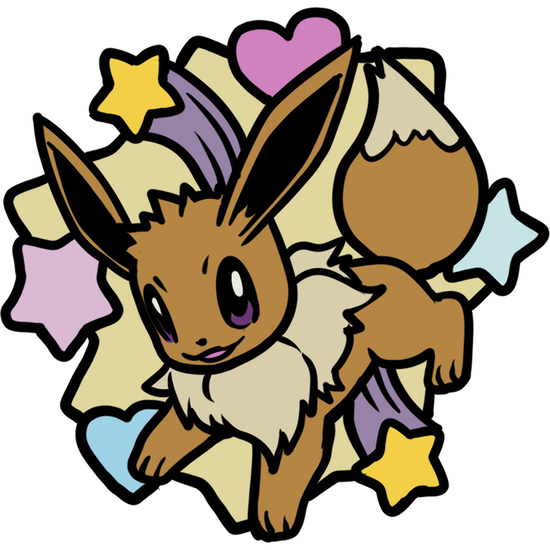 133 Eevee Pin Badge