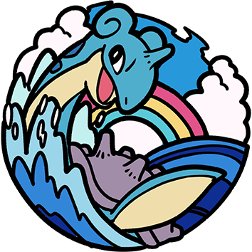 131 Lapras Pin Badge