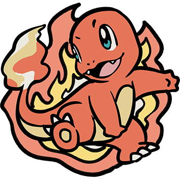 004 Charmander Pin Badge