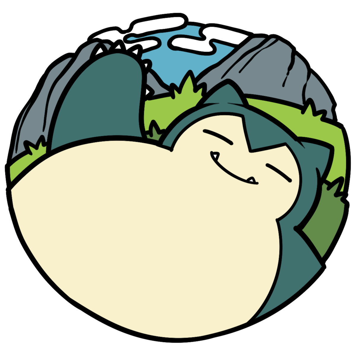 143 Snorlax Pin Badge