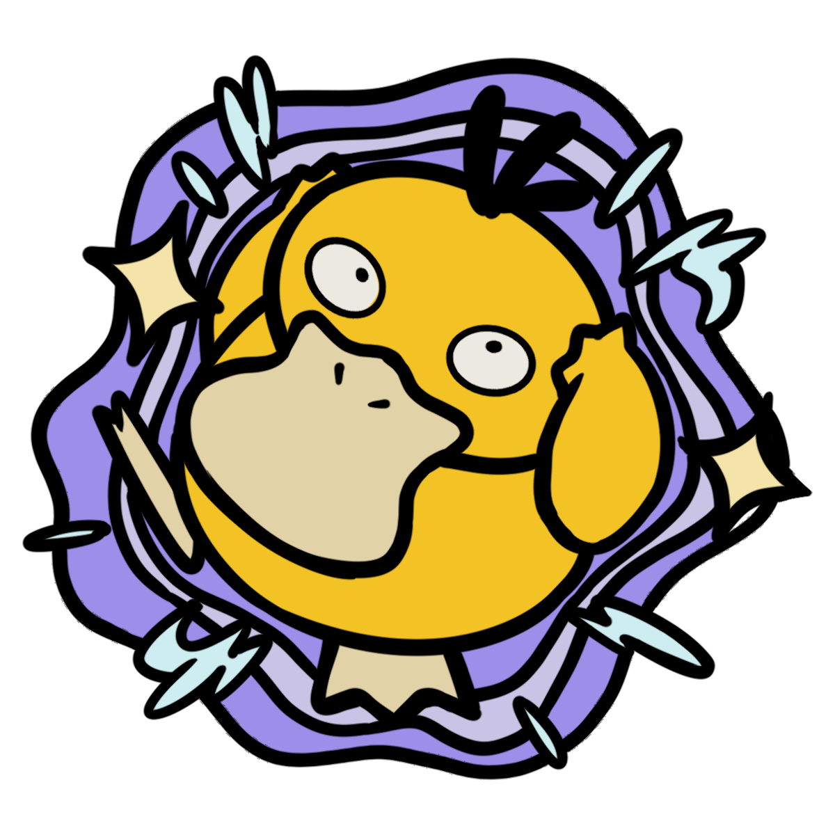 054 Psyduck Pin Badge