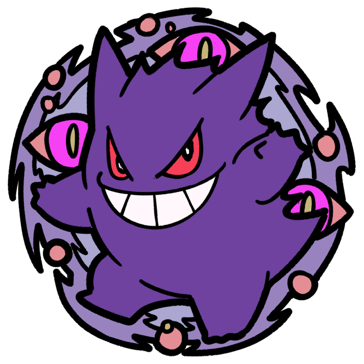 094 Gengar Pin Badge
