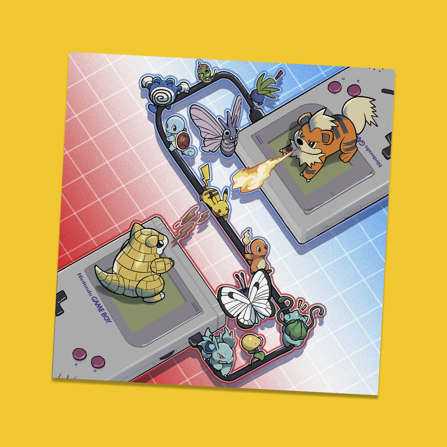 Linked Gen I Art Print