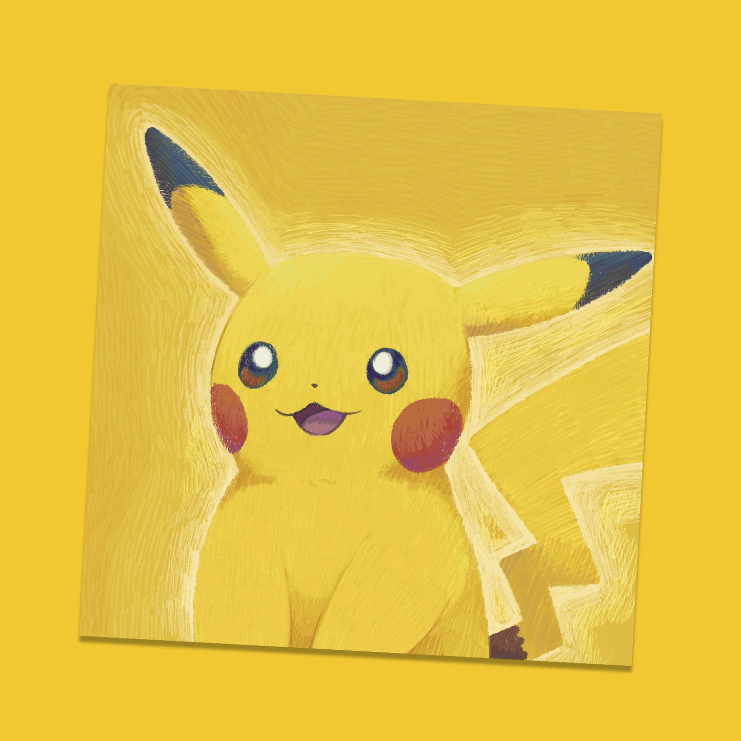 Pika Van Gogh Art Print
