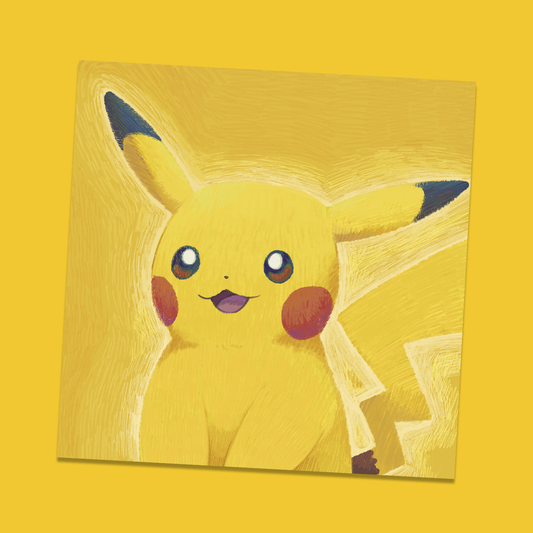 Pika Van Gogh Art Print