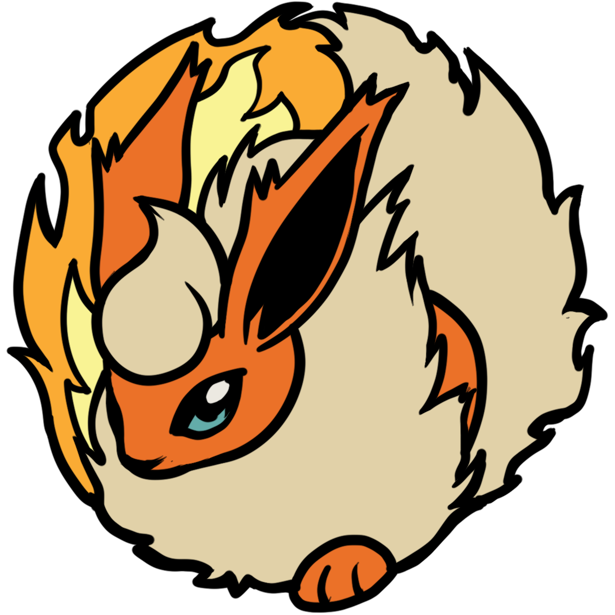 136 Flareon Pin Badge