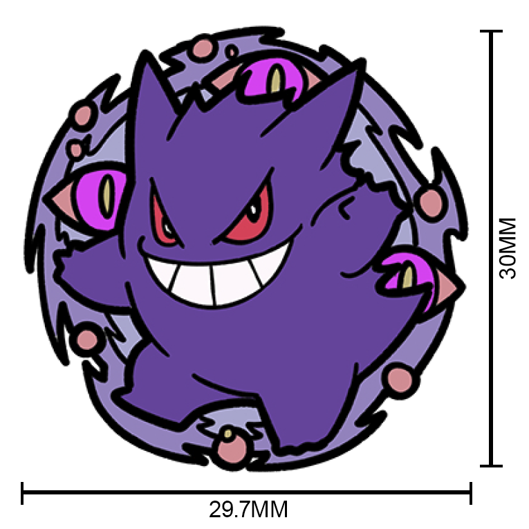 094 Gengar Pin Badge