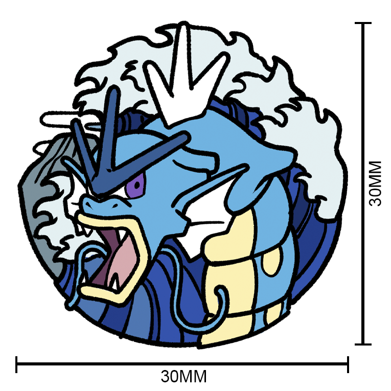 130 Gyarados Pin Badge