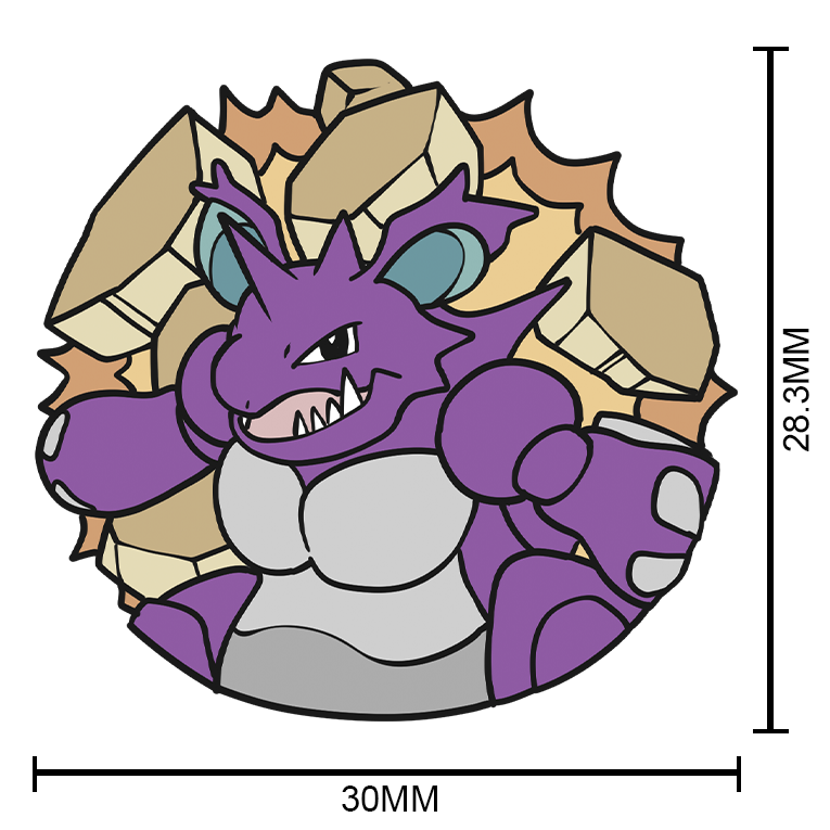 034 Nidoking Pin Badge