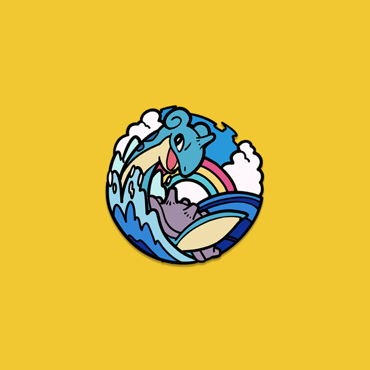 131 Lapras Pin Badge