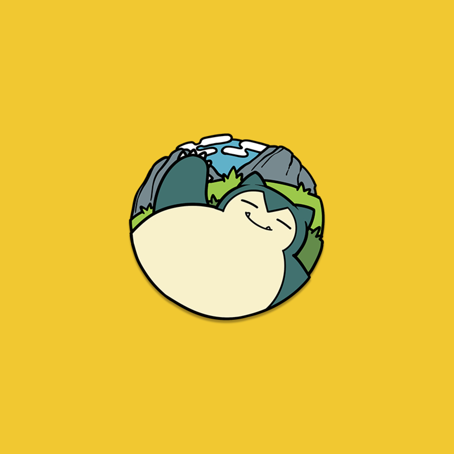 143 Snorlax Pin Badge
