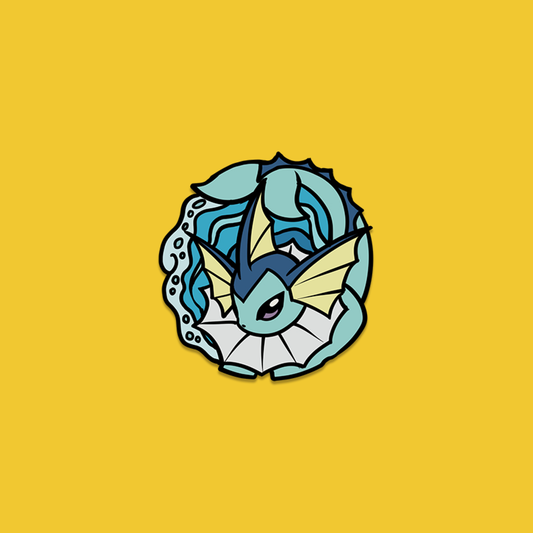 134 Vaporeon Pin Badge