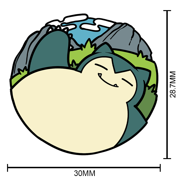 143 Snorlax Pin Badge
