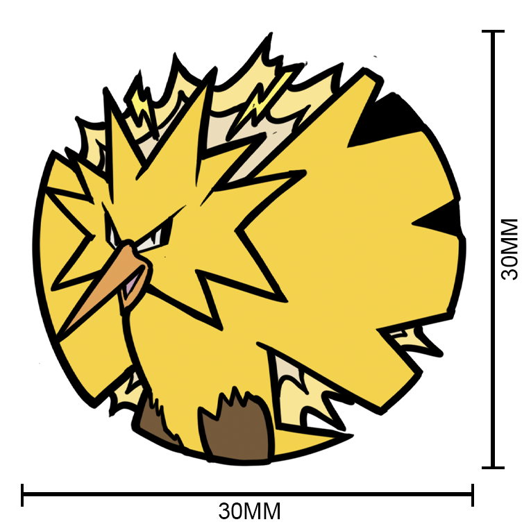 145 Zapdos Pin Badge